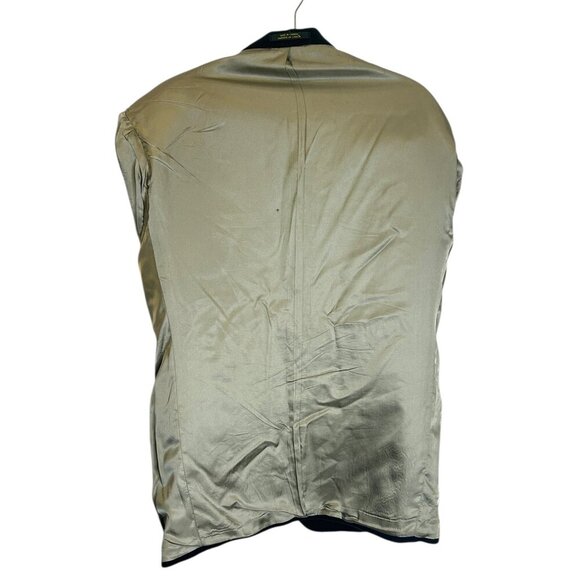 Vintage Wool Cashmere Blazer 40R Dark Green Made in Canada Quiet Luxury Academia - Picture 4 of 6